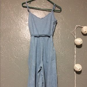 Blue jumpsuit